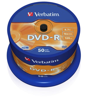Verbatim DVD-R AZO 4,7 GB 16x mat srebrni snimljivi DVD disk - pakiranje od 50 komada (spindle)