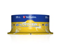 Prepisovateľné DVD+RW Verbatim 4,7 GB 4x - 25 ks na vretene 2