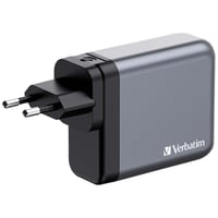 Încărcător GaN Verbatim 140W, Adaptor USB-C cu 4 porturi, 3x USB-C și 1x USB-A, Încărcător rapid pentru MacBook, Notebook, iPad, iPhone și dispozitive Samsung 2