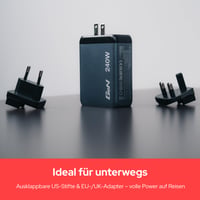 Verbatim GaN Nabíjačka 240 W, 4-portový USB-C adaptér, 3× USB-C a 1× USB-A, rýchlonabíjačka, pre Apple MacBook, notebooky, iPad, iPhone, zariadenia Samsung 6