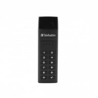 Verbatim Keypad Secure USB-C kľúč 128GB – Ochrana heslom a šifrovanie, s USB-C predlžovacím káblom, čierny 5