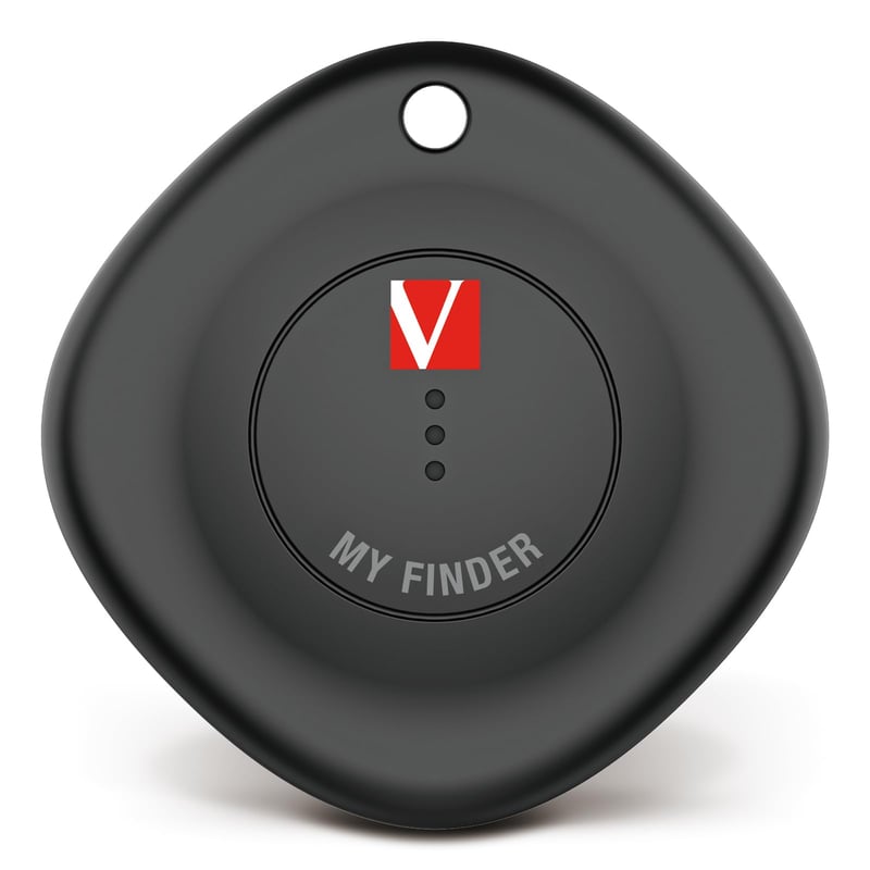 Bluetooth lokalizátor Verbatim My Finder na batoh, kufor, peňaženku, kľúče, kompatibilný s Apple Find My, s vymeniteľnou batériou, 1 ks