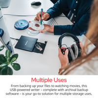 Externá USB 2.0 CD/DVD napaľovačka Verbatim Slimline so softvérom Nero Burn, kompaktný dizajn, čierna 5