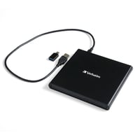 Externá USB 2.0 CD/DVD napaľovačka Verbatim Slimline so softvérom Nero Burn, kompaktný dizajn, čierna 1