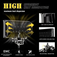 Verbuma 45W 12V LED munkalámpa traktor, ATV, SUV-hez IP67 vízálló 7