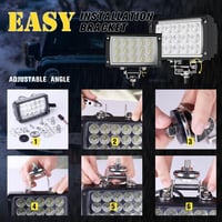 Verbuma 45W 12V LED munkalámpa traktor, ATV, SUV-hez IP67 vízálló 2