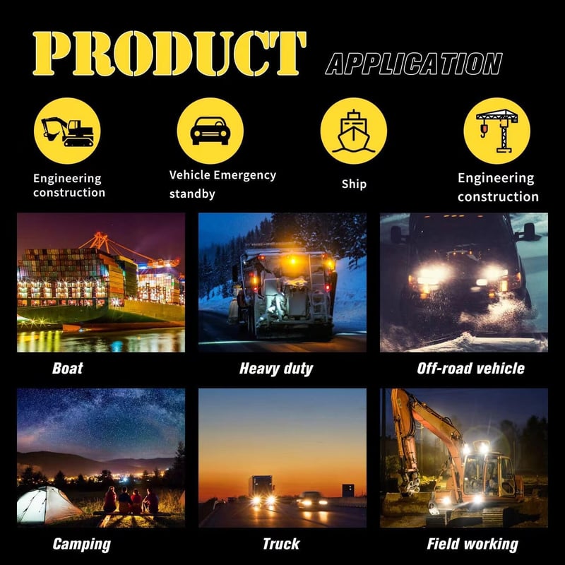 Verbuma 45W 12V LED munkalámpa traktor, ATV, SUV-hez IP67 vízálló