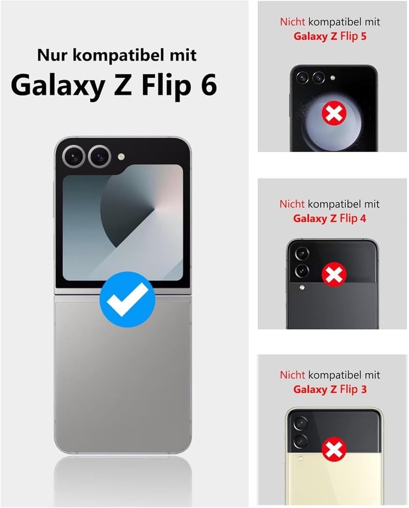 Verco Samsung Galaxy Z Flip 6 5G flip tok, fekete védőtok függőleges összehajtható mobiltelefonhoz - Z FLIP 6, black