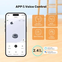 Verefa 2-in-1 robotporszívó és felmosó, 3200Pa szívóerő, 150 perc üzemidő, Alexa vezérlés 6
