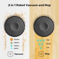 Verefa 2-in-1 robotporszívó és felmosó, 3200Pa szívóerő, 150 perc üzemidő, Alexa vezérlés 3