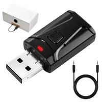 Bluetooth 5.0 USB adaptér Veridius 2 v 1 vysielač-prijímač s 3,5 mm jack káblom pre TV, PC, auto, slúchadlá, reproduktory a stereo systémy s funkciou hands-free 7