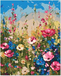 VerLuky Festés számok szerint felnőtteknek, 40x50 cm virág motívummal 1