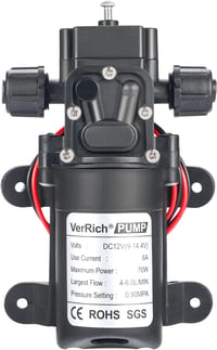 VerRich 12V Membránpumpa 70W Önszivattyúzó Vízpumpa 6L/min 1