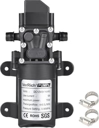 VerRich 12V Membránpumpa 70W Önszívó Vízpumpa 6 L/min 1