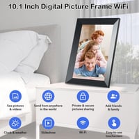 VESWWE 10,1" WiFi Digitális Képkeret - 32GB, Érintőképernyős, 1280x800 IPS, Automatikus Forgatás, Fotó és Videó Megosztás Okostelefonról 2