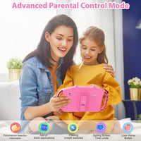 VESWWE Gyerek Tablet 7 Hüvelyk Android WiFi 32GB Dupla Kamera Szülői Felügyelet 3-14 Éveseknek Rózsaszín 3