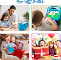 VESWWE Gyerek Tablet 7 Hüvelykes Android WiFi Bluetooth 32GB Védőtokkal Kék 3-12 Éveseknek Fiúknak Lányoknak 7