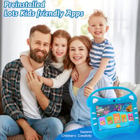 VESWWE Gyerek Tablet 7 Hüvelykes Android WiFi Bluetooth 32GB Védőtokkal Kék 3-12 Éveseknek Fiúknak Lányoknak 3