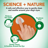 Dischete pentru curățarea ochilor Vet's Best Clean Eye pentru câini și pisici - 100 bucăți - Soluție blândă pentru îngrijirea ochilor animalelor de companie 5