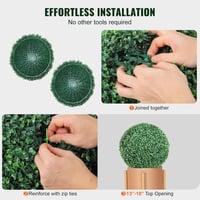 VEVOR 2 db Műanyag Buxus Gömb 50,8 cm LED Világítással Kertdekoráció 5