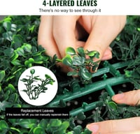 VEVOR 2 db Műanyag Buxus Gömb 50,8 cm LED Világítással Kertdekoráció 4