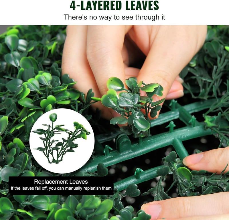 VEVOR 2 db Műanyag Buxus Gömb 50,8 cm LED Világítással Kertdekoráció