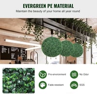 VEVOR 2 db Műanyag Buxus Gömb 50,8 cm LED Világítással Kertdekoráció 3