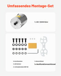 Set Motor DC fără perii VEVOR 3000W – 72V 4900 RPM 5,5 Nm, cu Controler de viteză îmbunătățit, Silențios, pentru Go-Kart, Biciclete electrice, Motociclete și Trotinete 5