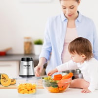 VEVOR 400W Elektromos Húsdaráló Aprító Konyhai Robotgép 1200ml 8