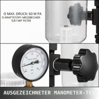 VEVOR 600 bara tester brizgaljki, 0,8 l mjerač tlaka goriva, dijagnostički alat za dizel motore s dvostrukom skalom 4