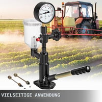 VEVOR 600 bara tester brizgaljki, 0,8 l mjerač tlaka goriva, dijagnostički alat za dizel motore s dvostrukom skalom 8