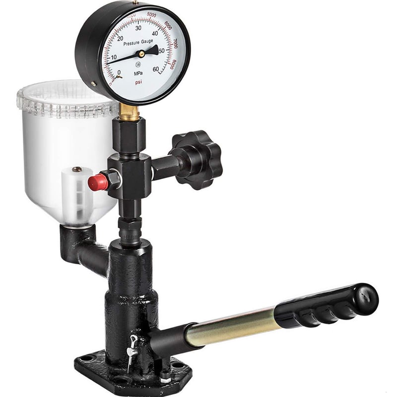 VEVOR 600 bara tester brizgaljki, 0,8 l mjerač tlaka goriva, dijagnostički alat za dizel motore s dvostrukom skalom