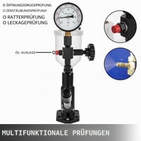 VEVOR 600 bara tester brizgaljki, 0,8 l mjerač tlaka goriva, dijagnostički alat za dizel motore s dvostrukom skalom 6