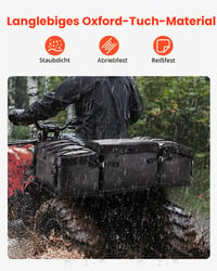 Geantă de depozitare spate VEVOR pentru ATV/UTV, 50L, cu perniță din burete și suport pentru pahare, material Oxford 600D, montabilă pe portbagaj 4