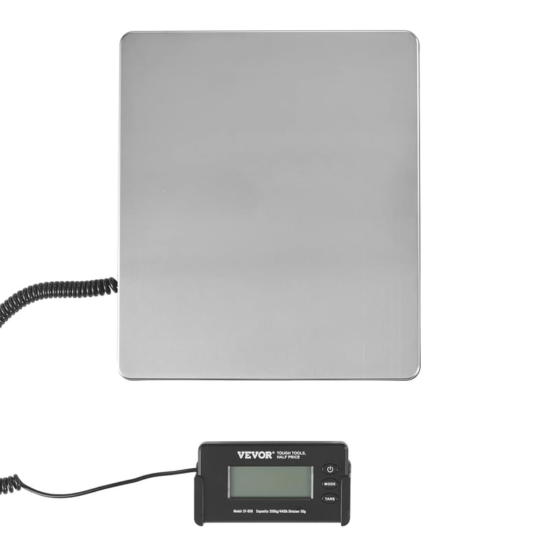VEVOR Digitális Csomagmérleg 200 kg Terhelhetőség Pontos Mérés Számolófunkció
