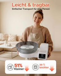 Roată de olărit electrică VEVOR, carcasă din plastic alb, diametru 28 cm, roată pentru modelaj, ceramică artizanală 3