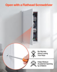 Ușă de vizitare VEVOR pentru gips-carton, 315 x 620 mm, oțel galvanizat, trapă de acces pentru tavan și perete, pentru sisteme sanitare și electrice 5