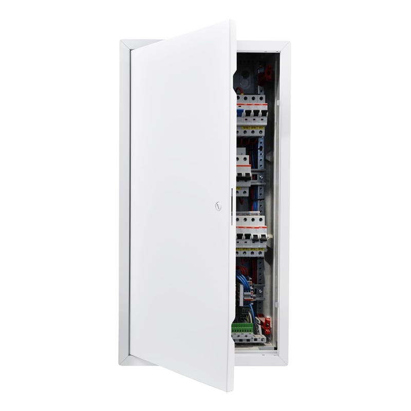 Ușă de vizitare VEVOR pentru gips-carton, 315 x 620 mm, oțel galvanizat, trapă de acces pentru tavan și perete, pentru sisteme sanitare și electrice