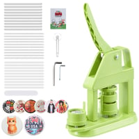 Mașină de făcut insigne VEVOR 32 mm, cu 500 de componente pentru insigne, carte magică Mr. Panda, tăietor circular și chei imbus, set DIY pentru insigne și pinuri 1