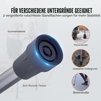 Cârje axilare VEVOR, 2 bucăți, înălțime reglabilă în 13 trepte, capacitate 136 kg, aluminiu, căptușeală moale, pentru adulți și persoane cu dizabilități 4