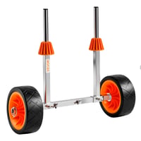 VEVOR Kolica za prijevoz kajaka nosivosti 145 kg, odvojiva kolica za kanu, podesiva širina 25,4 cm, s punim kotačima, protuklizna 9