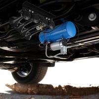 VEVOR Vzduchový kompresor pre klaksóny so 6l nádržou, 12V, 90-120 PSI, pre nákladné autá, SUV, hustenie pneumatík, vlakové klaksóny, modrý 8