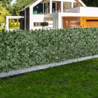 VEVOR Umelý brečtanový plot 150x400 cm, zelený dekoratívny plot z umelých rastlín na sieťovom podklade, dekorácia na vonkajší balkón a do záhrady 8