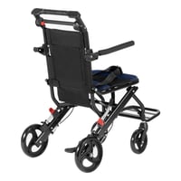 Skladací hliníkový invalidný vozík VEVOR so sklopnými opierkami na ruky, šírka sedadla 40 cm, nosnosť 100 kg 9