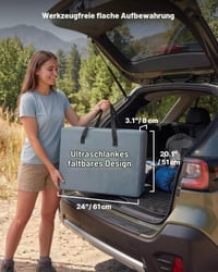 Bucătărie de camping pliabilă VEVOR, dulap de camping portabil cu 3 rafturi, buzunar exterior și blat din MDF, capacitate de încărcare 30 kg, pentru picnic, grătar, petreceri și excursii cu rulota 7