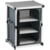 Bucătărie de camping pliabilă VEVOR, dulap de camping portabil cu 3 rafturi, buzunar exterior și blat din MDF, capacitate de încărcare 30 kg, pentru picnic, grătar, petreceri și excursii cu rulota 9