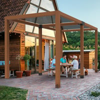 VEVOR Posztösszekötő 92x92mm Sarokcsatlakozó 4 Darabos Pergola Pavilon Alapzat 8