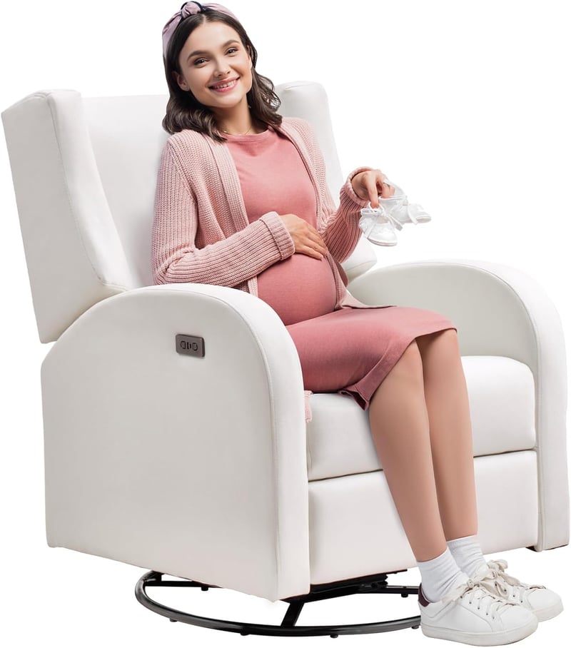 VEVOR Relax fotel krém szín 950x740x980 mm