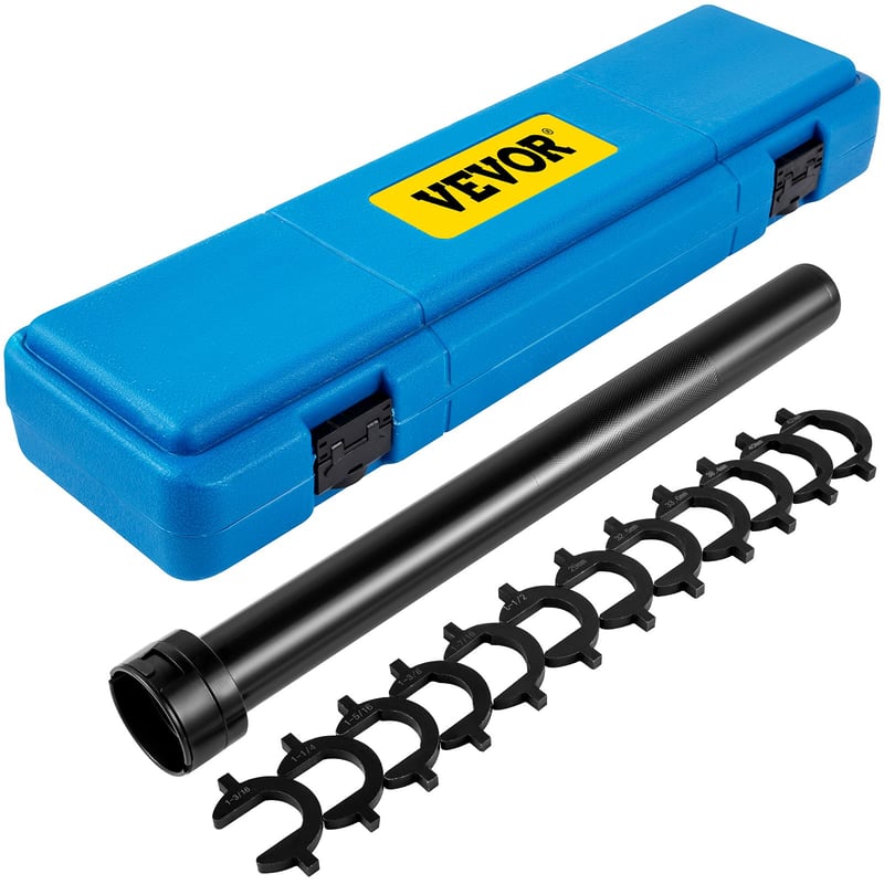 Set de scule pentru bielete de direcție VEVOR, 12 piese, set de demontare a barei de direcție, 12 adaptoare tip „labă de gâscă”, antrenare 1/2"