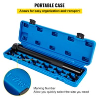 Set de scule pentru bielete de direcție VEVOR, 12 piese, set de demontare a barei de direcție, 12 adaptoare tip „labă de gâscă”, antrenare 1/2" 6
